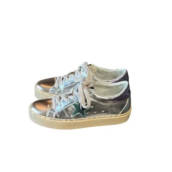 Shu Shop Metallics- Petula Faux Leather Sneaker - Size 7 - Picture 6 of 10